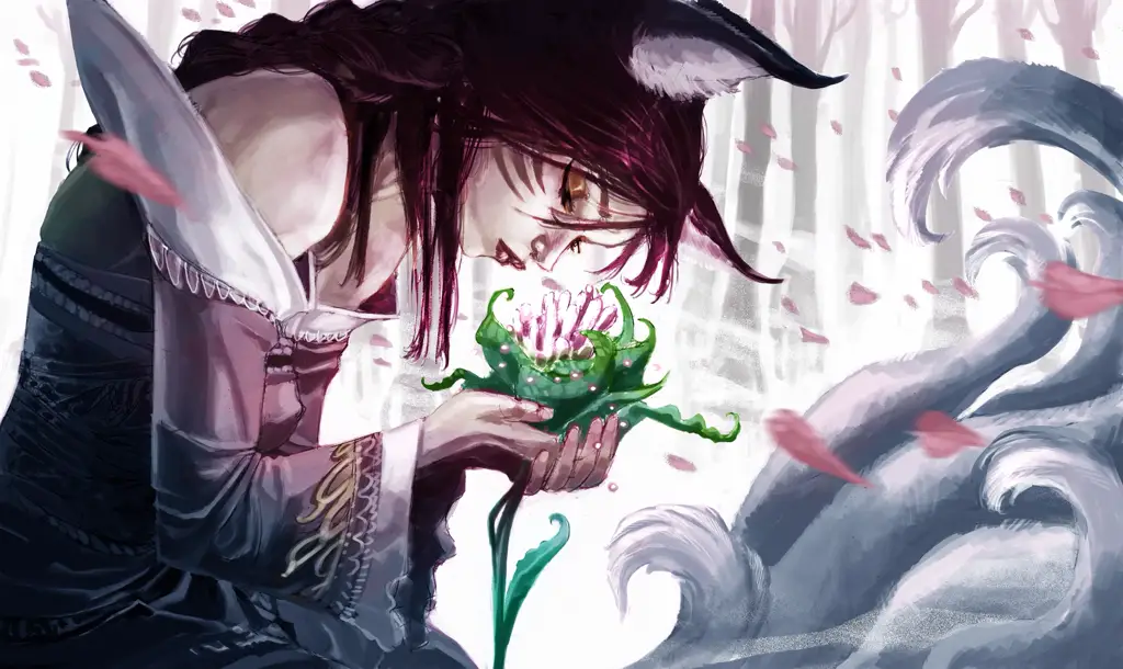 「阿狸」官方故事插画 · 忘忧花园
